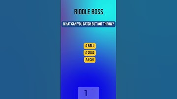 Quick Riddle: What Can You Catch But Not Throw? 🤧 #RiddleFun