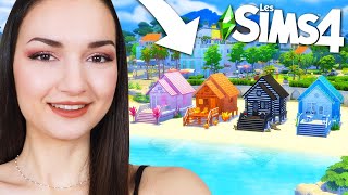 1 mini maison = 1 couleur 🎨 (Vamos a la playa !) | Challenge Sims 4