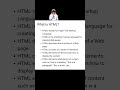 what is html in details #technology #html5 what is html