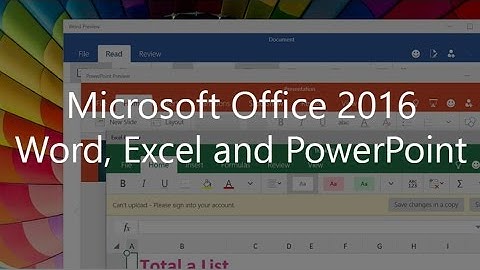 First Look: Word, Excel, and PowerPoint Office 2016 touch apps