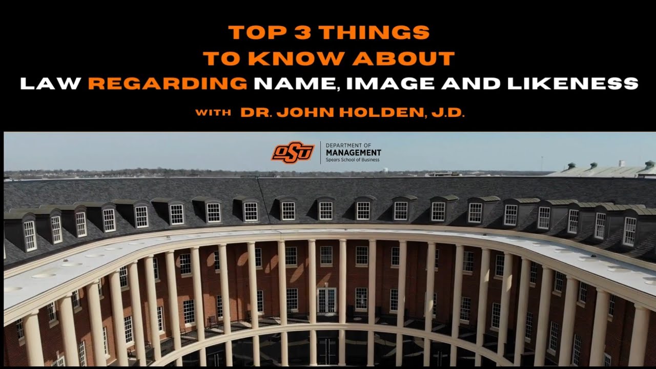 Name Image And Likeness And The Law With Dr John Holden J D Name Image And Likeness And The Law With Dr John Holden J D