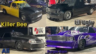 KILLER BEE, PURPLE RAIN, LIL UGLY, AND ALI HAD A EPIC 4 CAR/TRUCK SHOOTOUT AT XRP!!