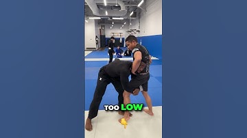Single Leg Takedown against Guillotine #bjj #jiujitsu