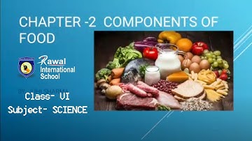 Class- VI,  Subject- SCIENCE,  Topic - Components of food, Rawal International School
