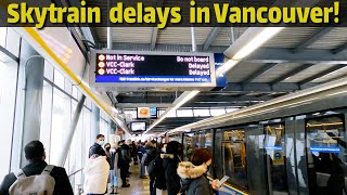 Extreme Winter! ❄❄❄ Vancouver BC, Canada SkyTrain Delays in Metro Vancouver | 2022.