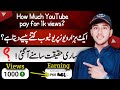 🔥1K views par Dollars ki Barish😱| 1000 views earning | how much youtube pay for 1K views ?
