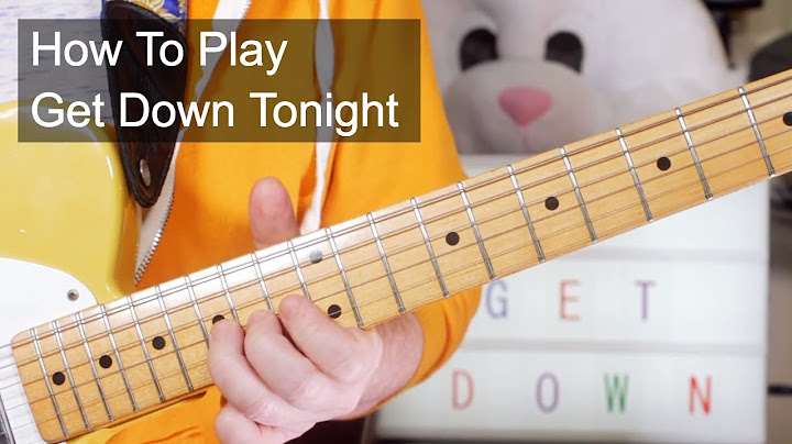 Get Down Tonight Guitar version - Guitar performance video thumbnail