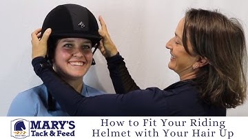 How to Fit Your Riding Helmet with Your Hair Up