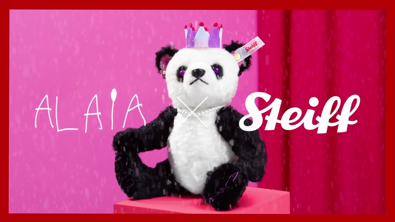 JOURNEY INTO THE FANCIFUL WORLD OF ALAIA X STEIFF PANDA
