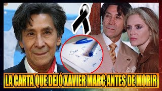 La familia de Xavier Marc revela la carta que dejó Xavier Marc antes de sulcldarse