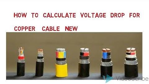 Tamil how to calculate voltage drop for copper cable simple way