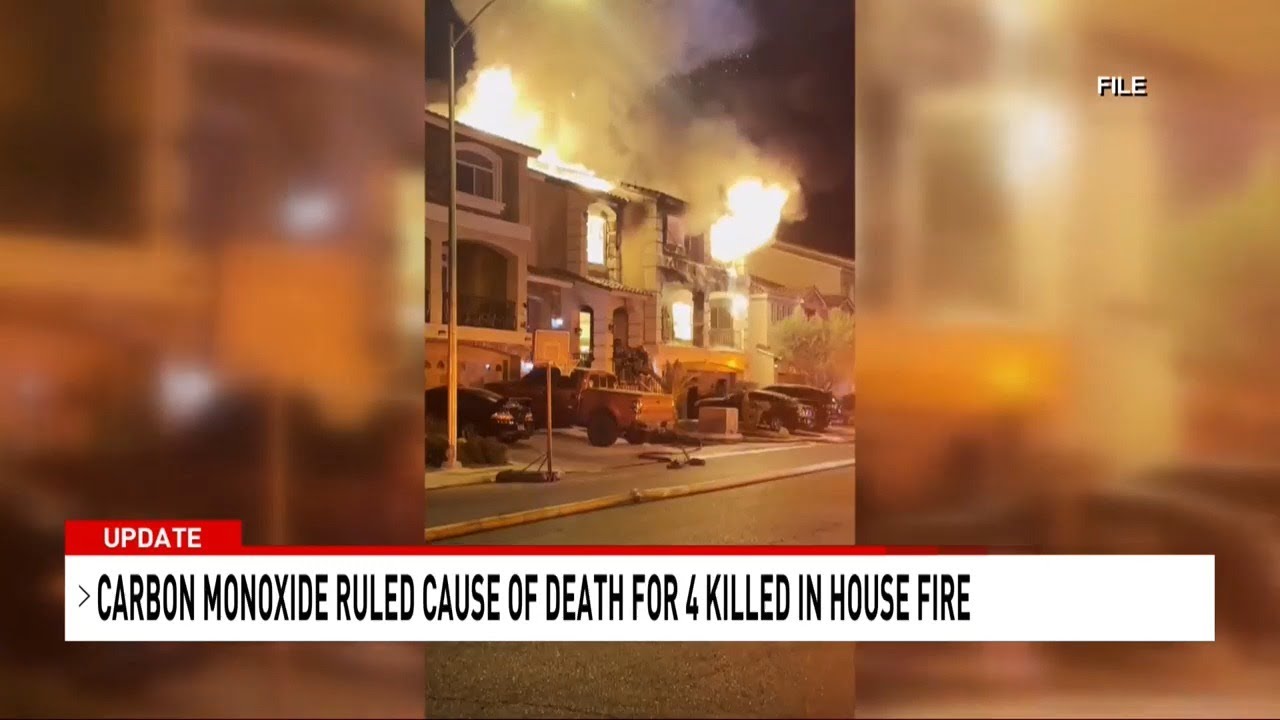 Carbon monoxide blamed for deaths of four in Las Vegas house fire - YouTube