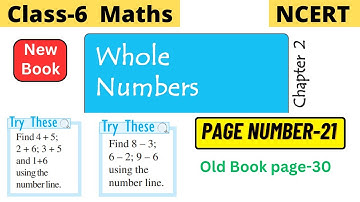 Class 6 Maths Chapter 2 Whole Numbers | Try these page 21 solution | Try these page 30 solution