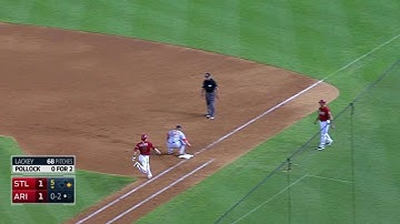 STL@ARI: Wong fields tough grounder, turns two