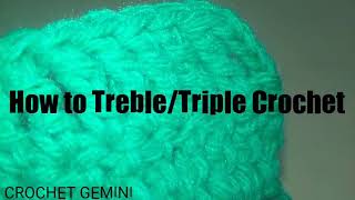 How to Crochet #Treble Stitch | #Triple Stitch | Basics Stitches Pattern in #Hindi | #Crochet Gemini