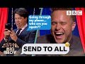 Olly Murs in stitches over Send to All | Michael McIntyre's Big Show - BBC