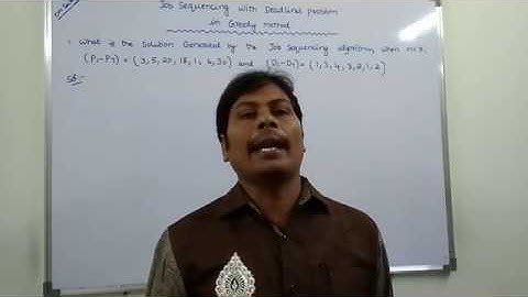 [NEW] EXAMPLE PROBLEM-1  ON JOB SEQUENCING WITH DEADLINES PROBLEM IN GREEDY METHOD.