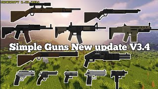 Simple Guns Addon New update V3.4 Letest Minecraft Pocket Edition 1.21.111 (Bedrock/PE) screenshot 5