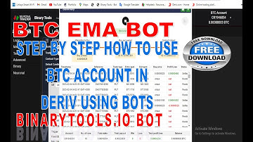 BTC EMA BOT║🔥STEP BY STEP FROM OPEN ACCOUNT TO MAKE MONEY💰WITH BOT IN REAL DERIV BITCOIN ACCOUNT🔥