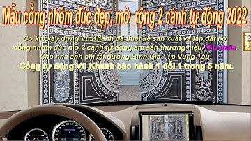 Mẫu cổng nhôm đúc đẹp nhất, mở rộng 2 cánh tự động 2022