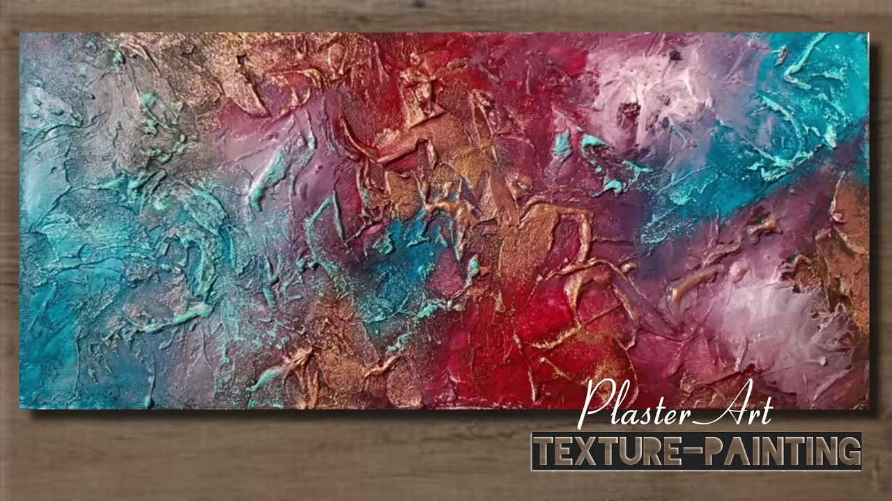Unique TEXTURE Techniques: ACRYLIC Painting with ABSTRACT Art - YouTube