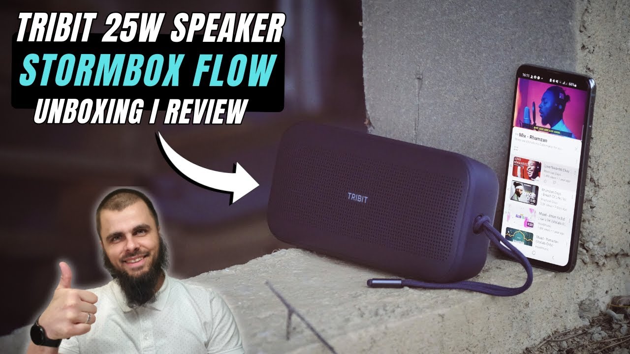 Best portable speaker for smatphones & laptops? Tribit Stormbox Flow Unboxing I Review I Sound test
