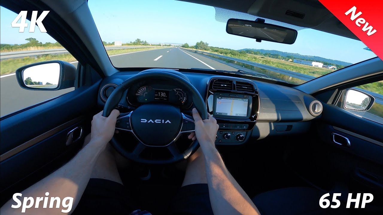 Dacia Spring Extreme 2023 — тест-драйв от первого лица в 4K (48 кВт — 65 л.с.) Максимальная скорость
