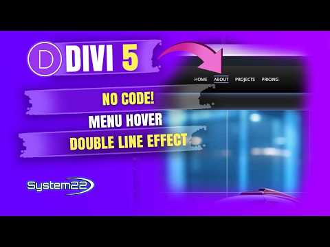 Divi 5 Menu Hover Effect (No Code!) Create a Stunning Double Line Animation