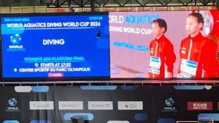 Diving World Cup 2024 ｜Montreal ｜Women's 10M Platform FINAL #warmup