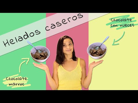 Helado casero | helado de marroc | helado de chocolate con nueces