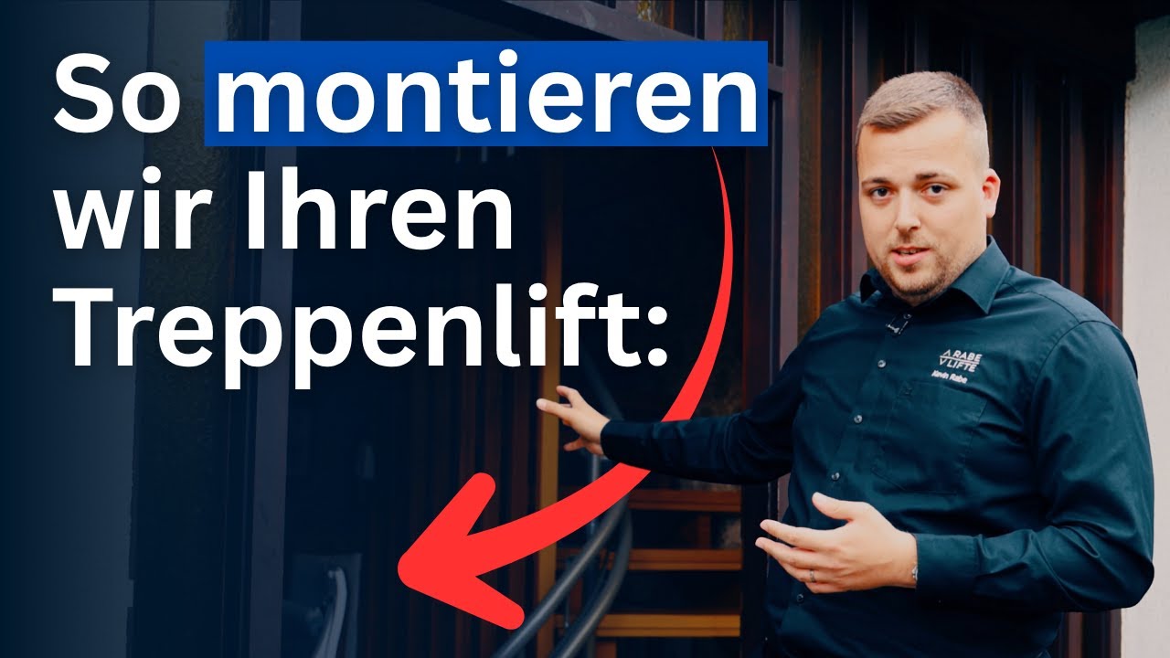 LIVE: So läuft eine Treppenlift-Montage ab!