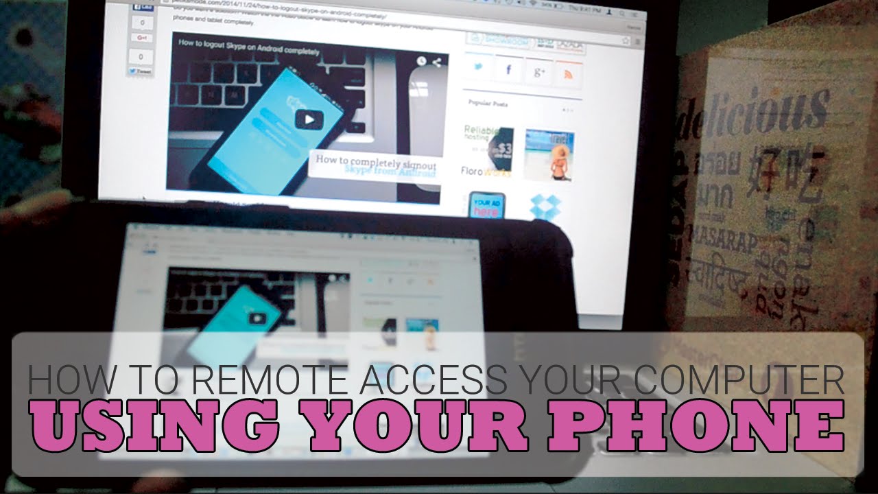 How To Remote Access Your Computer using your Phone for Free YouTube