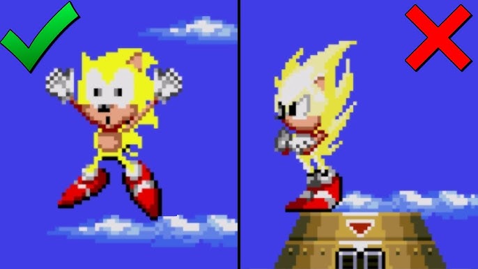 How to get super sonic in sonic 1 no cap real not fake okay I did not