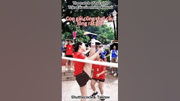 The match of hot girls/Trận đấu của những kiều nữ #đácầu #jianzi #shuttlecockkicking #trending