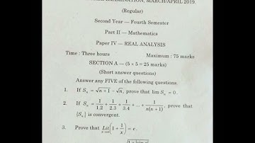 Anu 4 sem maths 2019 paper