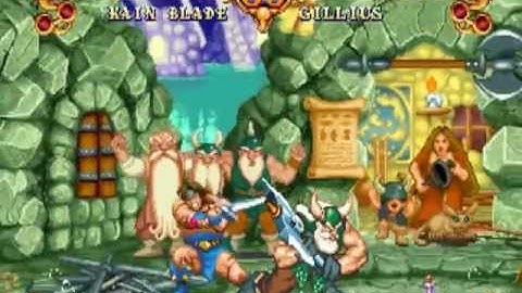 Golden Axe - The Duel JUETL 950117 MAME Gameplay video Snapshot -Rom name gaxeduel-
