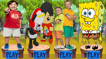 Tag with Ryan vs SpongeBob Run vs Vlad and Niki - All Characters Unlocked - Run Gameplay
