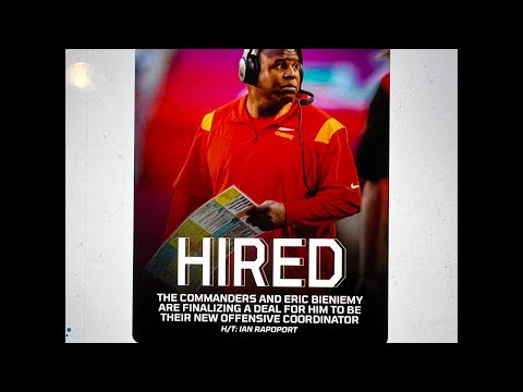 Eric Bieniemy Hired As Commanders Asst Head Coach, Offensive Coordinator A Promotion Over KC Chiefs