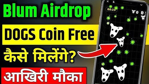 Blum Drop Game Free $Dogs🔥Blum Airdrop Listing & Token Value | Blum Crypto New Trick #blum #crypto