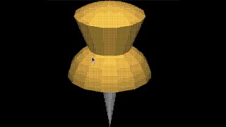 Early 90s 3D modeling software screenshot 1