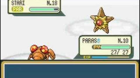 Lv 10 Paras kills Lv 18 Staryu !