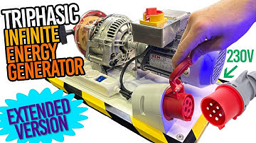 Amazing 10Kw Infinite Energy Generator! - Single and Three Phase 230V - EXTENDED VIDEO