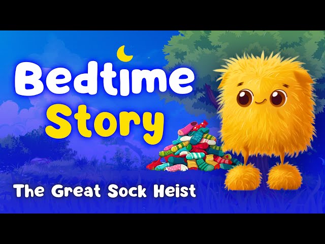 Snaffles & The Great Sock Heist 🧦💤 Best Bedtime Stories For Kids | English Bedtime Story class=