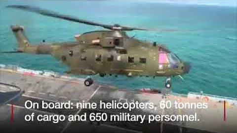 Britain's biggest warship to the rescue