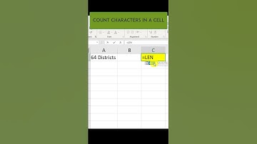 EXCEL TIPS: Count Characters in a Cell