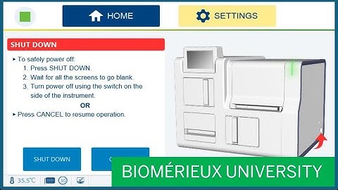 VITEK COMPACT PRO: Properly Power Off and On the Instrument