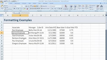 How to resize columns and rows in Excel 2007 (Excel 07-006)