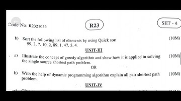 advanced data structures and algorithms analysis - jntuk r23 & autonomous - 2nd btech 1st sem