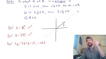 Subspaces of R^n