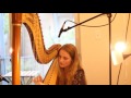 Cant help falling in love  elvis presley live harp cover